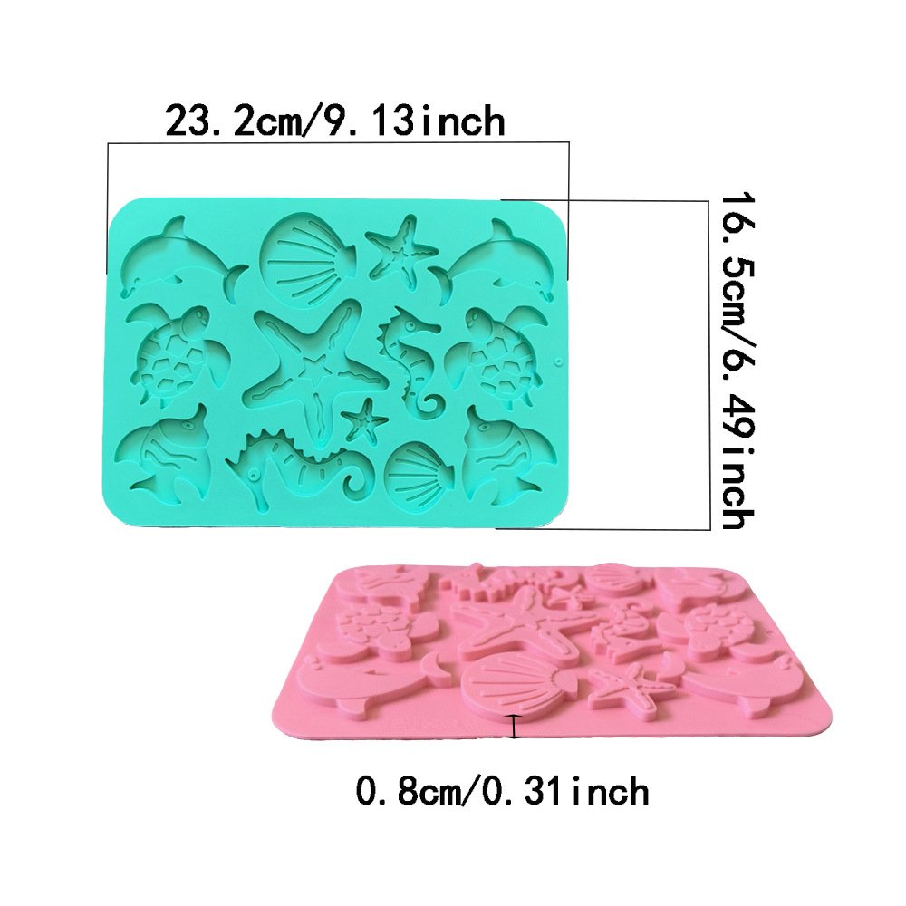 Vedini Marine Life Shape Silicon Mold For Chocolate and DIY Kits JKB-3440 - Image 4