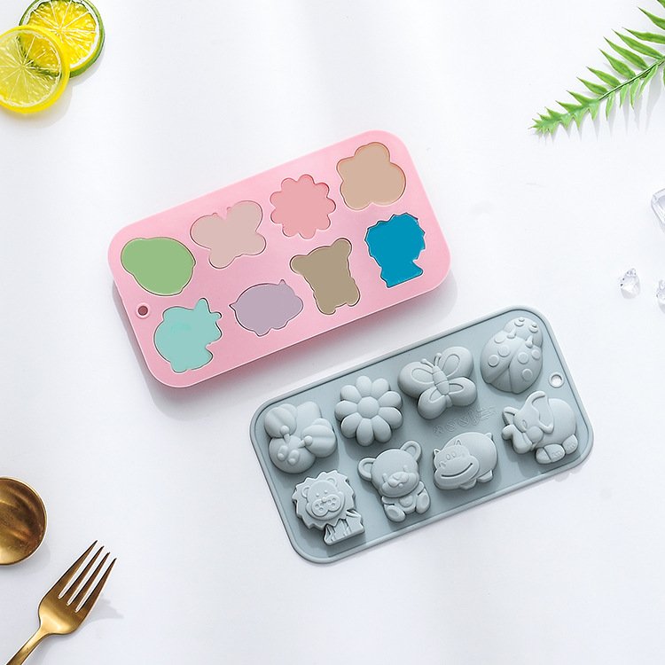 Vedini 8 Cavity Silicone Chocolate Mold with Different Insect, Animal, and Flower Shapes for Baking Cakes , DIY Kits and Resin Crafts JKB-3432 - Image 3
