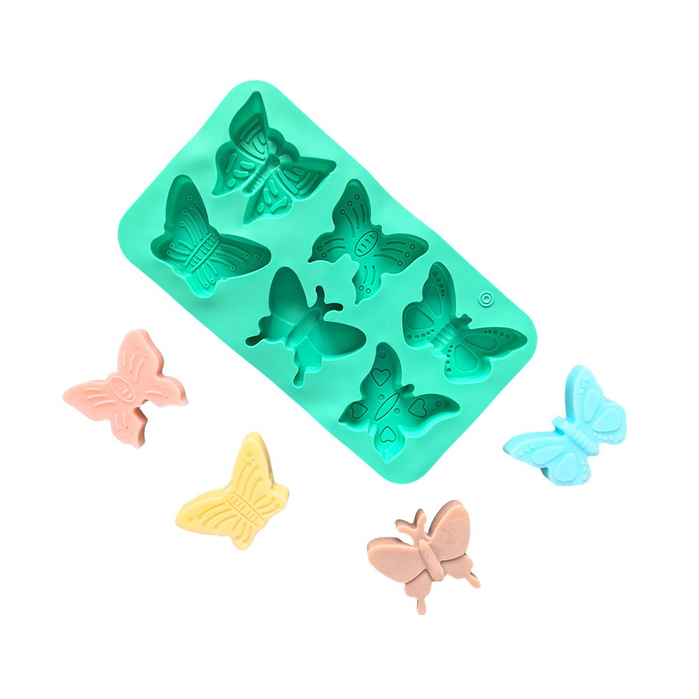 Vedini 6 Cavity Butterfly Shape Silicon Mold For Candle ,Soap and DIY Kits JKB-3439 - Image 3