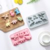 Vedini 6 Cavity Dinosaur Leaf-Shaped Silicone Mold for Handmade Soap, DIY Kits,Soft Candy, Chocolate, Ice Cubes, and Cake Molds JKB-3435 - Image 3