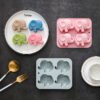 Vedini 4-Cavity Elephant-Shaped Cake Mold, Chocolate Baking Ice Tray Mold, DIY Kit ,Handmade Soap Animal Silicone Mold JKB-3433 - Image 4
