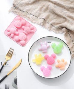 Alternative view of Vedini 4 Cavity Mouse Gloves Silicone Mold JKB-3452