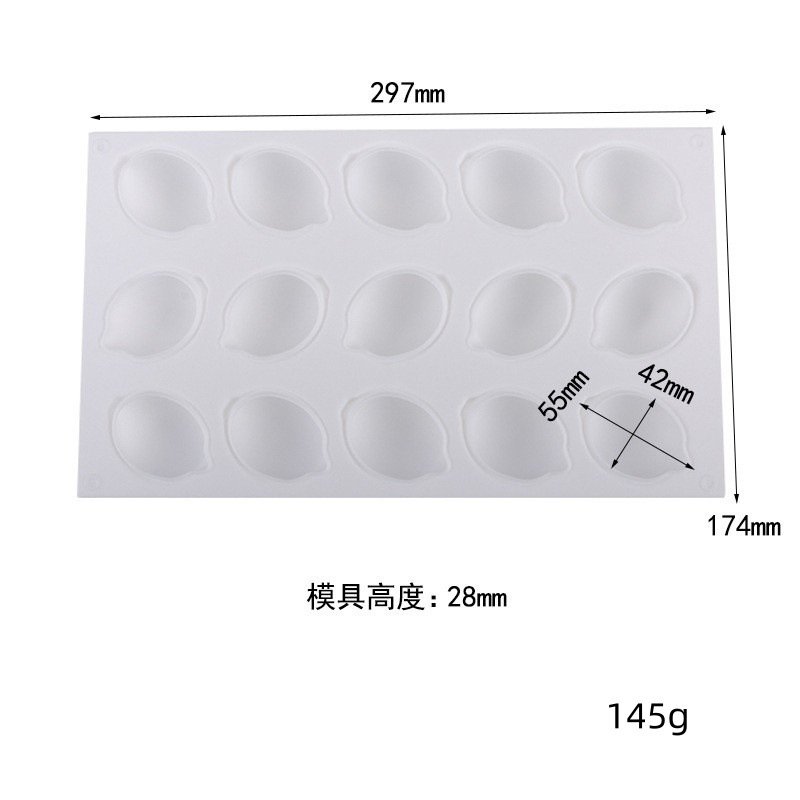 Vedini 15 Cavity Lemon Silicon Mold JKB-3462 - Image 2
