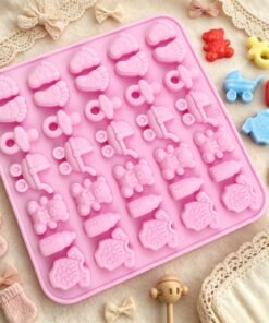 35-Cavity Baby Shower Silicone Mold – Gummies, Chocolates & Wax Melts (JKB-3454) By Vedini