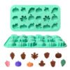 Vedini 18 Cavity Leaf, Pumpkin, Acorn Silicone Chocolate Mold DIY Cake Candy Decoration Mold JKB-3450 - Image 3
