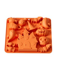 Alternative view of Vedini Halloween Bat, Pumpkin, Skull, Ghost, Castle Shaped Silicone Mold JKB-3484