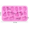 Vedini16 cavity Fruit Banana Apple Strawberry Cake Decoration Mold Handmade Chocolate Mold,DIY Kit Mold JKB-3448 - Image 7