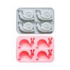 Vedini 4 Cavity Cartoon Snail Silicone Cake Mold DIY Handmade Cold-Processed Soap Mold, DIY Kits JKB-3447 - Image 3