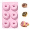 Vedini 6 Cavity Patterned Donut Silicone Mold For Making Soaps And DIY Kits JKB-3451 - Image 5