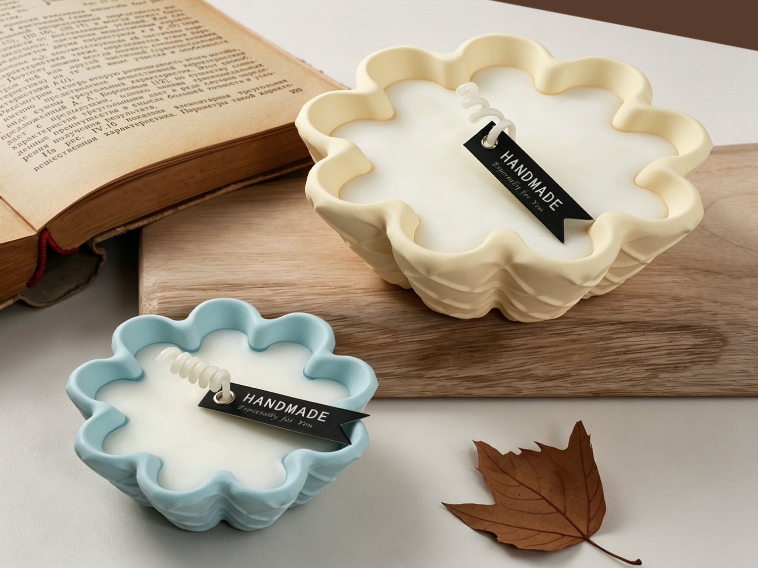 Vedini DIY Resin Cement Irregular Mini Flower-Shaped Waffle Bowl Large and Small Candle Bowl Storage Bowl Mirror Silicone Mold JKB-3465 - Image 6