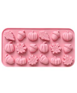 Alternative view of Vedini 18 Cavity Leaf, Pumpkin, Acorn Silicone Chocolate Mold DIY Cake Candy Decoration Mold JKB-3450