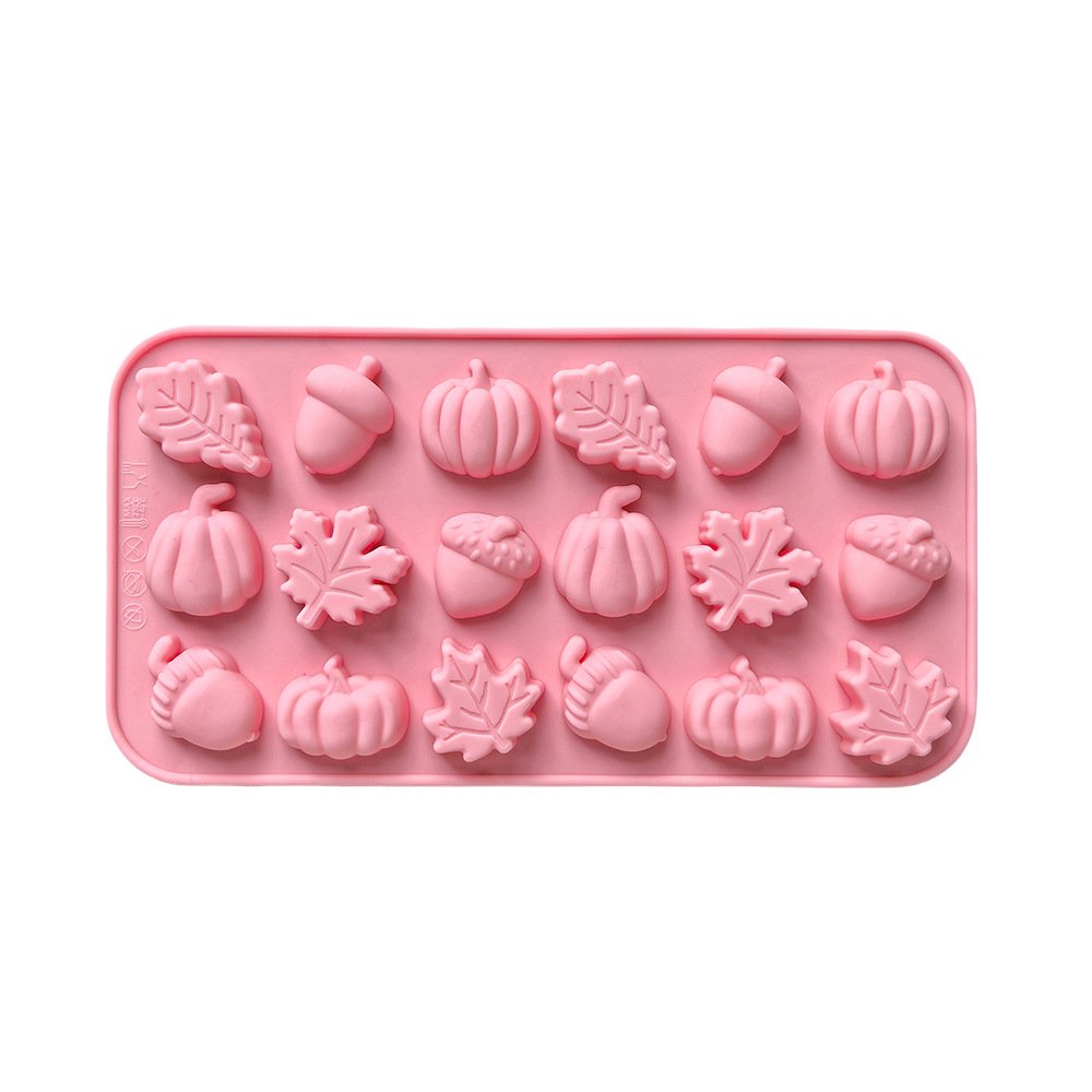 Vedini 18 Cavity Leaf, Pumpkin, Acorn Silicone Chocolate Mold DIY Cake Candy Decoration Mold JKB-3450 - Image 2
