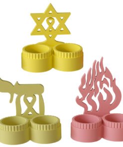 Alternative view of Poppy Aromatherapy Plaster Double Cup Candle Holder Silicone Mold – 2 Cavity Symbol & Fire Flame Design | Resin, Gypsum, Cement & DIY Casting Mould JKB-3474