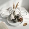 Vedini Concrete Round Storage Tray Silicone Mold DIY Plaster Cement Resin Epoxy Coaster Round Tray Mold JKB-3485 - Image 3