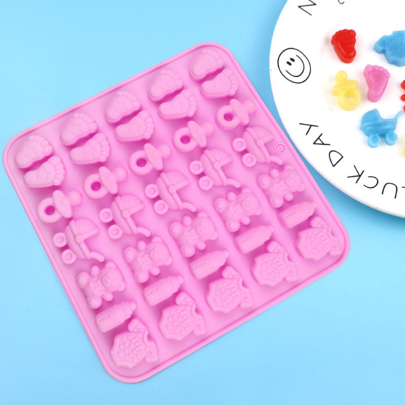 35-Cavity Baby Shower Silicone Mold – Gummies, Chocolates & Wax Melts (JKB-3454) By Vedini - Image 5