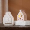 Vedini Concrete Peace Dove Hollow House Silicon Mold JKB-3470