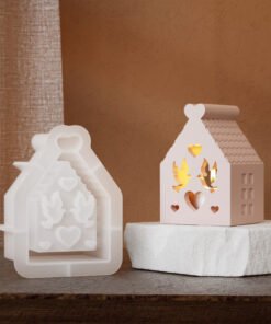 Vedini Concrete Peace Dove Hollow House Silicon Mold JKB-3470