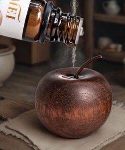 Natural Solid Wood Passive Aromatherapy Diffuser – Apple Ornaments-Pack of 1