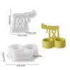 Poppy JKB-3474 Double Cup Candle Holder Silicone Mold – Symbol Design
