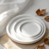 Vedini Concrete Round Storage Tray Silicone Mold DIY Plaster Cement Resin Epoxy Coaster Round Tray Mold JKB-3485