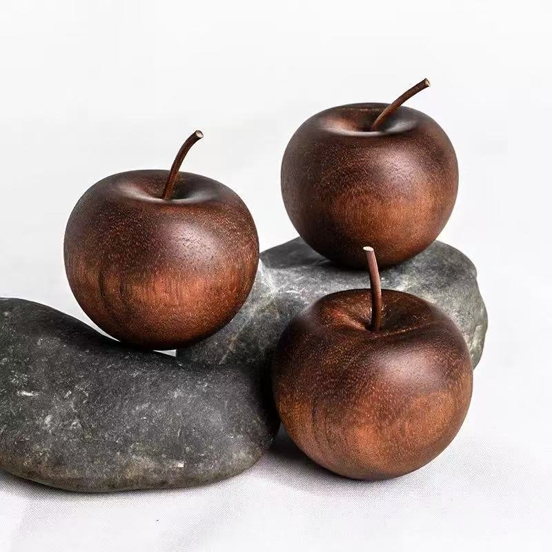 Natural Solid Wood Passive Aromatherapy Diffuser – Apple Ornaments-Pack of 1 - Image 5