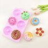 Vedini 6 Cavity Patterned Donut Silicone Mold For Making Soaps And DIY Kits JKB-3451 - Image 3