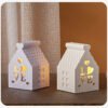 Vedini Concrete Love Hollow House Candle Holder Silicon Mold JKB-3471 - Image 2