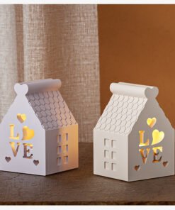 Alternative view of Vedini Concrete Love Hollow House Candle Holder Silicon Mold JKB-3471