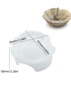 Alternative view of Vedini Concrete Resin Gypsum Cement Flower Rose Ring Silicone Mold JKB-3468