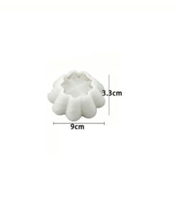 Vedini DIY Resin Cement Irregular Mini Flower-Shaped Waffle Bowl Large and Small Candle Bowl Storage Bowl Mirror Silicone Mold JKB-3465 - Small