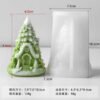 Vedini New Christmas Tree House Scented Candle Mold DIY Christmas Candle Gypsum Resin Silicone Mold JKB-3487 - Image 8