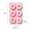 Vedini 6 Cavity Patterned Donut Silicone Mold For Making Soaps And DIY Kits JKB-3451 - Image 2