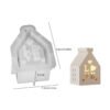Vedini Concrete Love Hollow House Candle Holder Silicon Mold JKB-3471 - Image 5