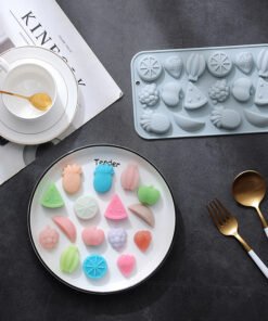 Alternative view of Vedini16 cavity Fruit Banana Apple Strawberry Cake Decoration Mold Handmade Chocolate Mold,DIY Kit Mold JKB-3448
