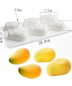 Alternative view of Vedini 6 Cavity Mango Fruit Silicon Mold JKB-3461