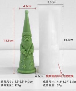 Alternative view of Vedini Santa Claus Christmas Scented Candle Silicone Mold JKB-3488