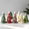 Vedini New Christmas Tree House Scented Candle Mold DIY Christmas Candle Gypsum Resin Silicone Mold JKB-3487 - Image 6