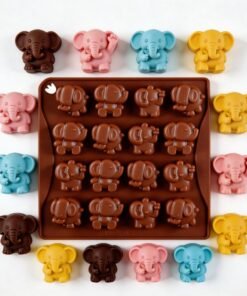Vedini 16 Cavity Little Elephant Chocolate Cookie Candy DIY Silicone Mold JKB-3486