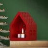 Vedini Concrete Star Hut Candle Holder Base Silicone Mold Gypsum Candle Decoration Mold JKB-3473 - Image 4