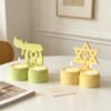 Poppy Aromatherapy Plaster Double Cup Candle Holder Silicone Mold – 2 Cavity Symbol & Fire Flame Design | Resin, Gypsum, Cement & DIY Casting Mould JKB-3474 - Image 5