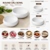 Round Urli Bowl – 4 Inch & 5 Inch White Decorative Bowl