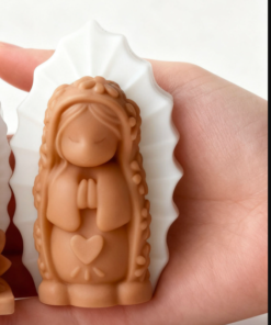 Alternative view of Vedini Praying Girl With Heart Aromatherapy Ornament Silicone Mold DIY Girl Angel Candle Decoration Mold JKB-3482