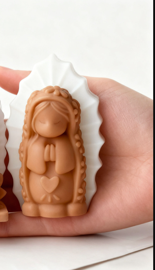 Vedini Praying Girl With Heart Aromatherapy Ornament Silicone Mold DIY Girl Angel Candle Decoration Mold JKB-3482 - Image 2