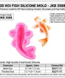 3D Koi Fish Silicone