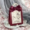 Wine Burgundy Maroon/red body with botanical and bird pattern