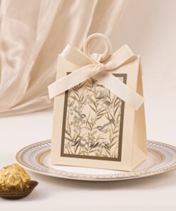 Vedini Window Gift Bag with Ribbon & Handle – Decorative Floral Gift Packaging Bag – 4 Designs(pack of 10) - Type A