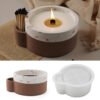 Vedini Epoxy Cement Cup With Match Hole Match Storage Large Capacity Silicone Mold JKB-3502 - Image 4