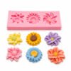 Vedini 3 Cavity Chrysanthemum Daisy bee Sunflower Flower Silicon Mold-JKB-3573 - Image 3