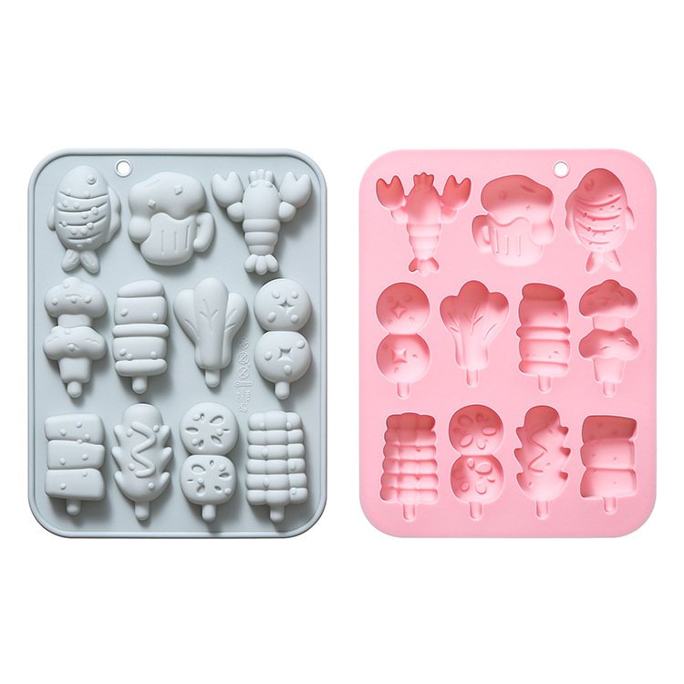 Vedini 11Cavity Of Barbecue-Themed Shapes, Including Lobster, Grilled Fish, and More, for Chocolate and Cake Molds JKB-3554 - Image 3