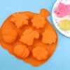 Vedini 7 Cavity Pumpkin Leaf Cartoon Silicone Mold Chocolate ,Soap And DIY Kits Mold JKB-3531 - Image 4